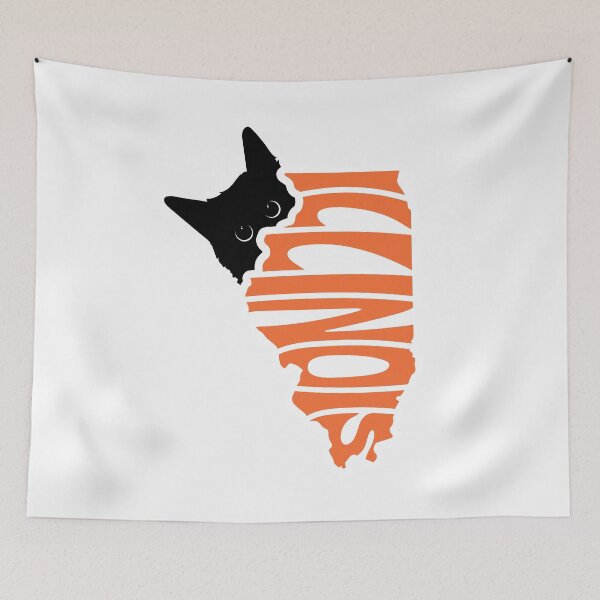 Item preview, Cat Loves Illinois | State Pride Shirt for Pet Lovers designed and sold by GoblinBoutique.