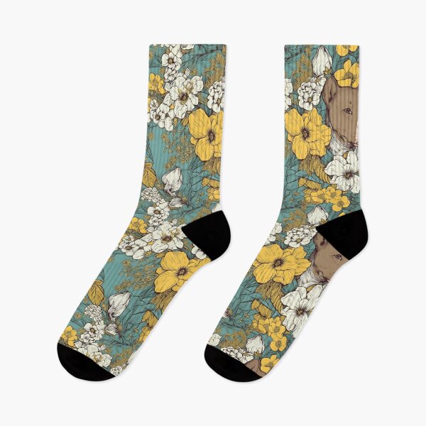 Item preview, Pitbull Floral Prints designed and sold by AlleyKatDigital.