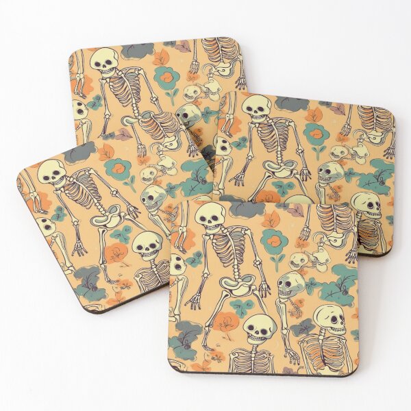 Item preview, #1 Funny Bones: Quirky Cartoon Skeleton Pattern designed and sold by Pexelpanoramas.