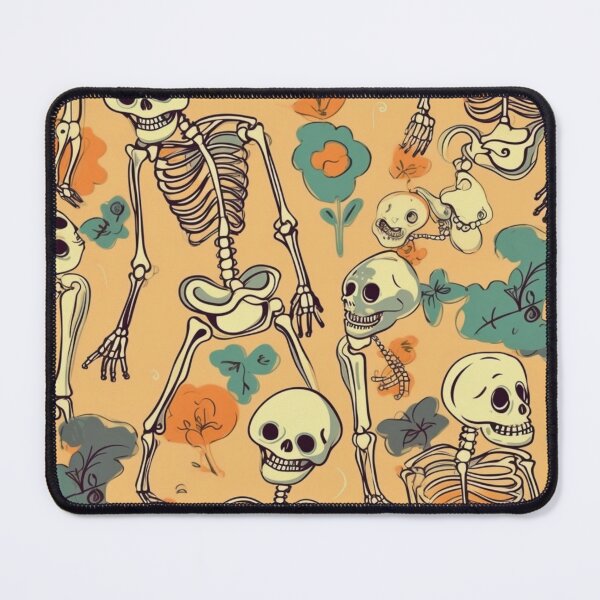 Item preview, #1 Funny Bones: Quirky Cartoon Skeleton Pattern designed and sold by Pexelpanoramas.