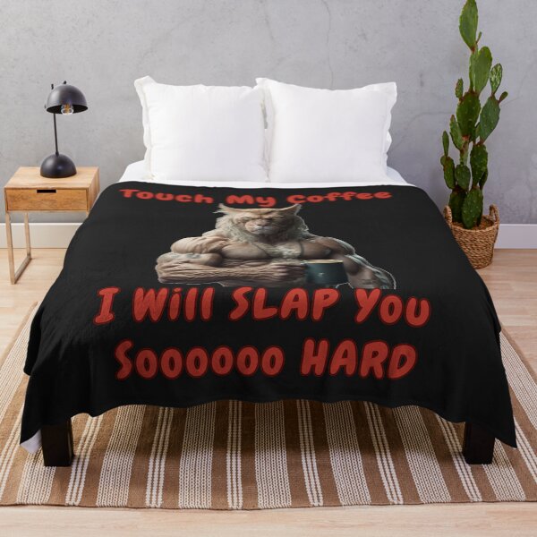 Item preview, Touch My Coffee I Will Slap You So Hard Muscular Cat designed and sold by ArtisShops.
