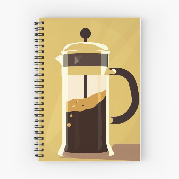 Item preview, Golden Press: Minimalist Yellow-Brown French Press Art designed and sold by yaseenart.