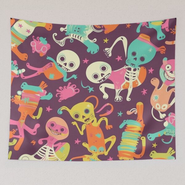 Item preview, #4 Funny and Quirky Cartoon Skeleton Pattern for Kids designed and sold by Pexelpanoramas.