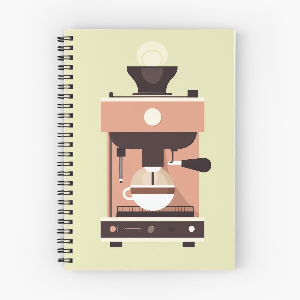 Item preview, Zesty Fusion: Minimalist Orange-Green Espresso Machine Art designed and sold by yaseenart.