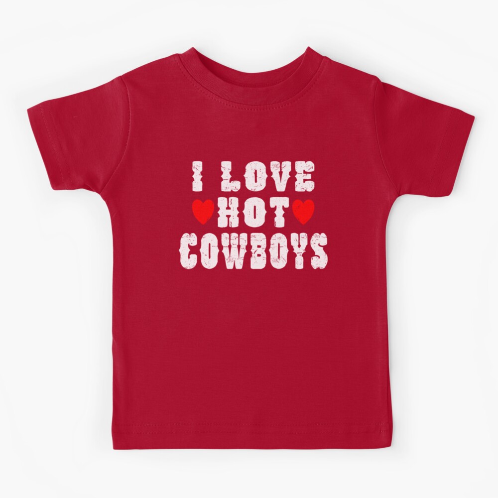 I Love Hot Cowboys I Heart Cowboys Funny Country Western T-Shirt