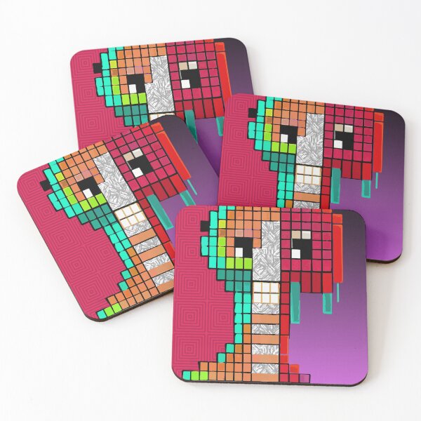 Item preview, Creature monster digital pink designed and sold by Alessandro Remo Mazzoni Remotextiles.