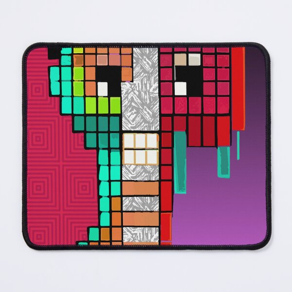 Item preview, Creature monster digital pink designed and sold by Alessandro Remo Mazzoni Remotextiles.