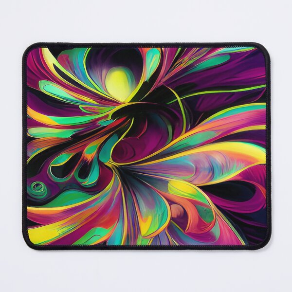 Item preview, Whimsical Bursts of Blue Yellow and Violet on a Midnight Black Sky designed and sold by deniselynnimage.