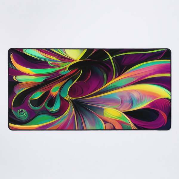 Item preview, Whimsical Bursts of Blue Yellow and Violet on a Midnight Black Sky designed and sold by deniselynnimage.