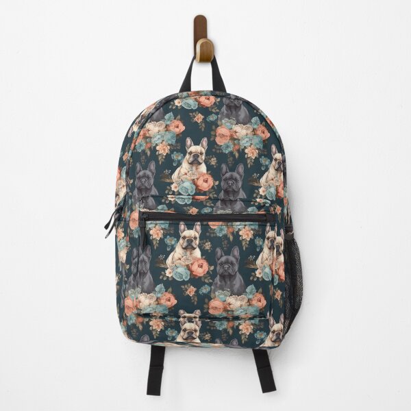 Item preview, French Bulldog Floral Print designed and sold by AlleyKatDigital.