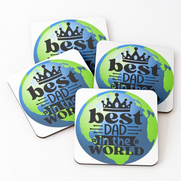 Item preview, Best dad in the world- Dad king of my world- Best dad ever- fathers day gift- daddy gift designed and sold by Janetlousart.