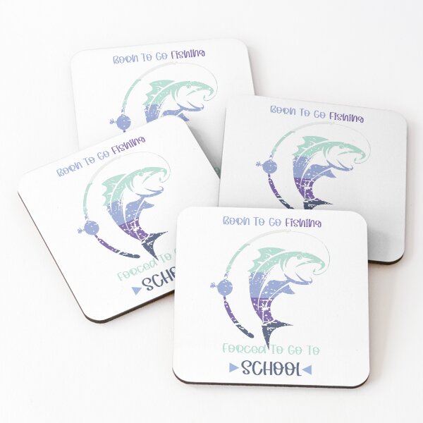 Item preview, Born to go fishing forced to go to school designed and sold by BrandWorx.