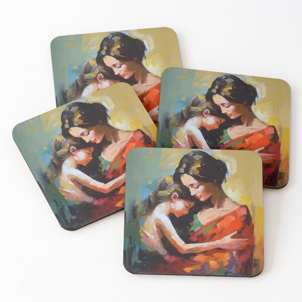 Artikelvorschau, A simplistic painting of a mother and daughter entworfen und verkauft von RoseShop2093.