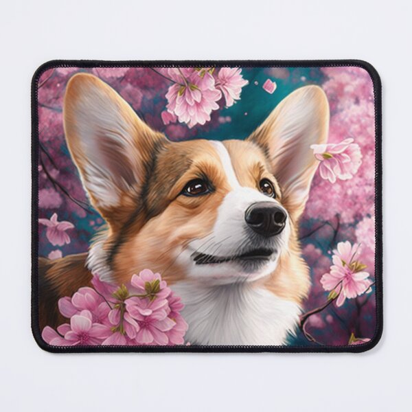Item preview, Cherry Blossom Corgi designed and sold by Solace Sparkles.