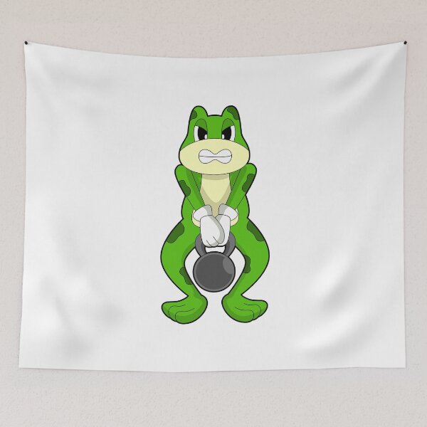 Item preview, Frog Bodybuilder Dumbbell Bodybuilding designed and sold by Snabdesign84.