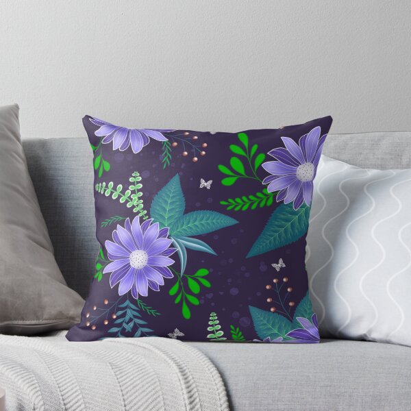Artikelvorschau, Daisy Floral - Purple entworfen und verkauft von JaselviiStudio.