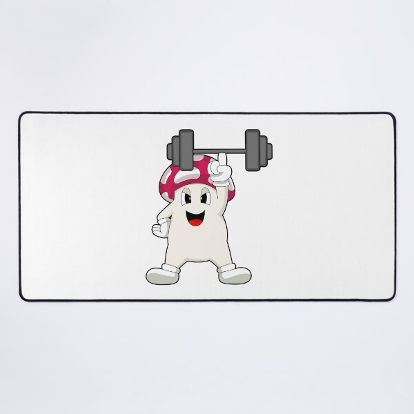 Item preview, Mushroom Bodybuilder Barbell Bodybuilding designed and sold by Snabdesign84.