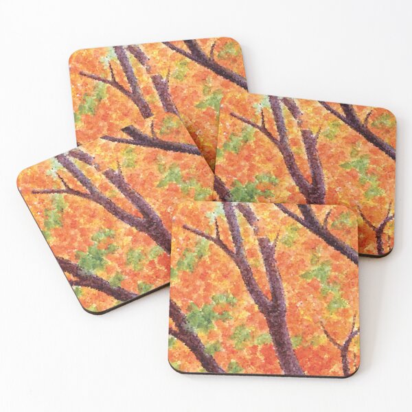 Item preview, Crystallized Orange Leaves designed and sold by Alexandria Levin.
