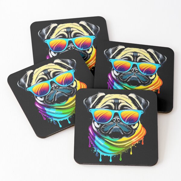 Item preview, Colorful Kawaii Gangsta Pug designed and sold by Leonardo Palumbo.