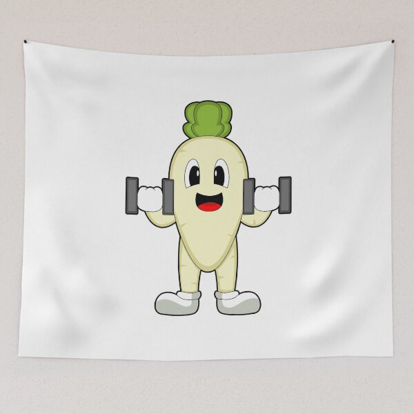 Item preview, Radish Bodybuilder Dumbbells Bodybuilding designed and sold by Snabdesign84.