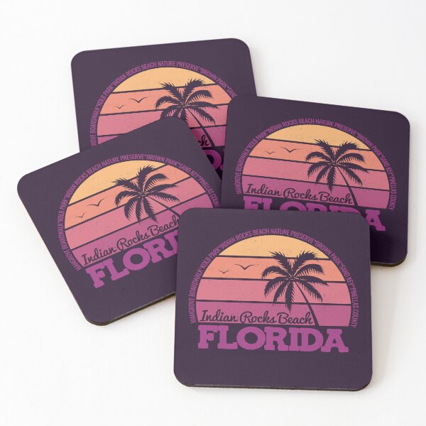 Item preview, Indian Rocks Beach Florida Sunset Retro Vintage Local Pride Logo designed and sold by CRHPOD20.