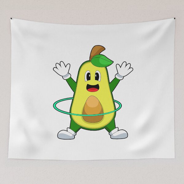 Item preview, Avocado Fitness hoop Workout Gymnastics designed and sold by Snabdesign84.