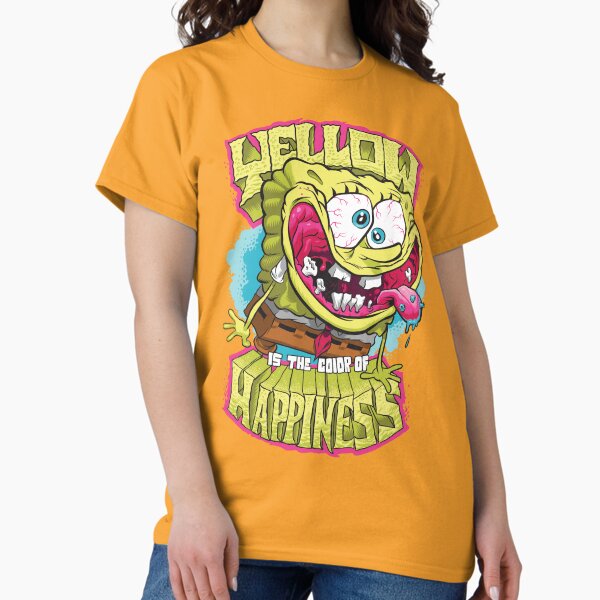 Vista previa del artículo con la obra «Bob Esponja Pantalones Cuadrados Felicidad Amarilla», diseñado y vendido por FifthSun.