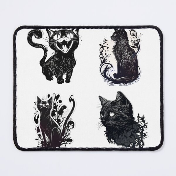 Item preview, cat Sticker Ecstatic Dark Gothic designed and sold by Prototyp.