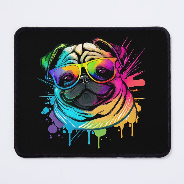 Item preview, Colorful Kawaii Gangsta Pug designed and sold by Leonardo Palumbo.