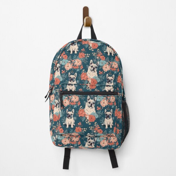 Item preview, French Bulldog Floral Print designed and sold by AlleyKatDigital.