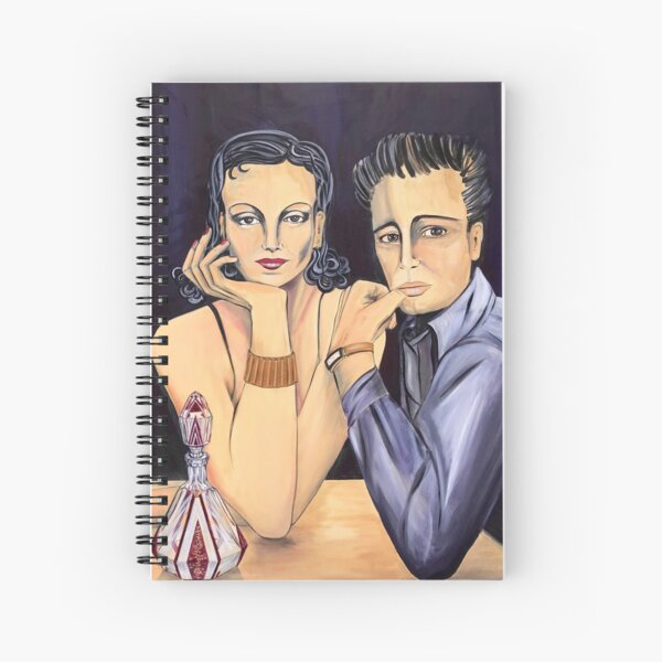 Art Deco Decanter Spiral Notebook