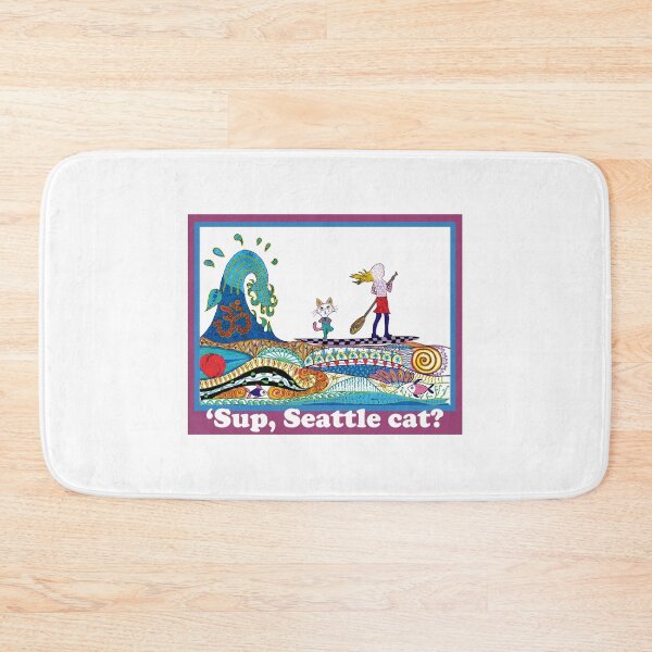 Artikelvorschau, „Sup, Seattle Cat? Farbe Zendoodle entworfen und verkauft von PrettyCityKitty.