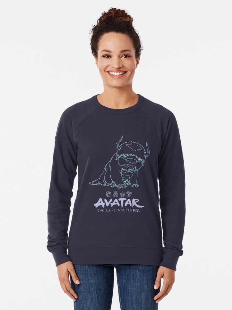 Avatar: The Last Airbender Appa Line Art Logo | Lightweight Sweatshirt