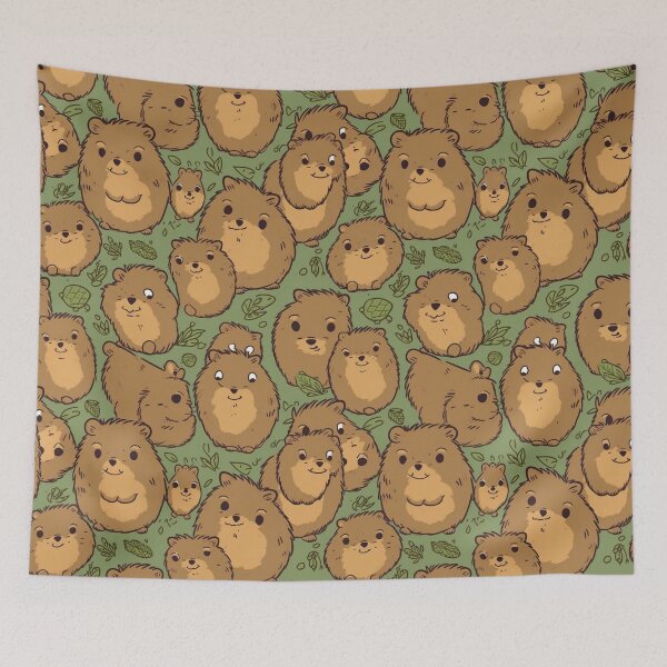 Item preview, Quokka Quirky Pattern designed and sold by wildlifezen.