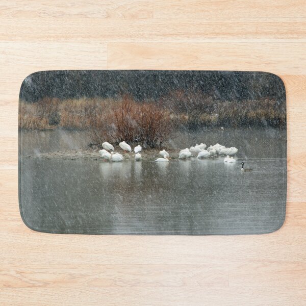 Item preview, Taking Cover: Pelicans in Blizzard designed and sold by CommandoCrane.