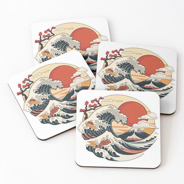 Item preview, retro vintage japanese wave stickers 4 designed and sold by Prototyp.