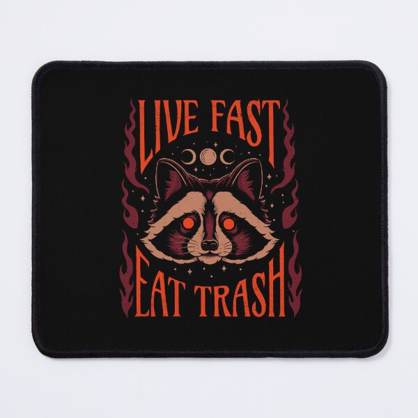 Item preview, Live Fast, Eat Trash designed and sold by Thiago Corrêa.