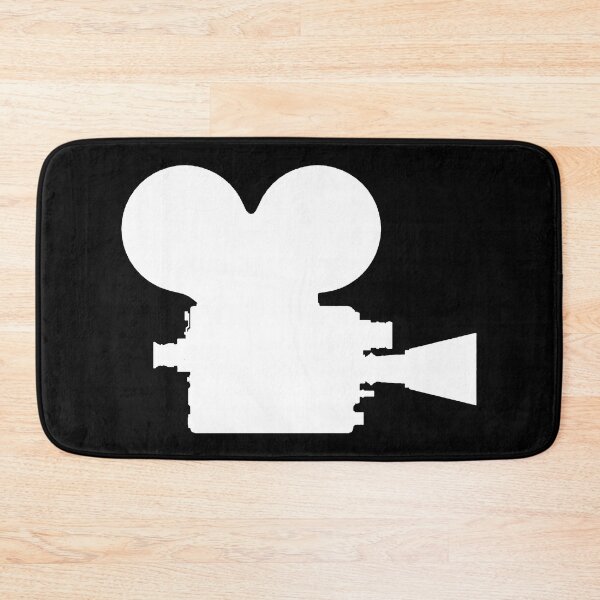 Item preview, Old Movie Camera - white silhouette - vintage movie maker camera designed and sold by PeterADesign.