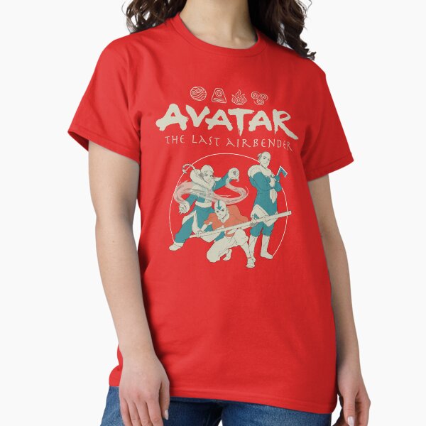Vista previa del artículo con la obra «Avatar: The Last Airbender Group Puesta de sol Póster», diseñado y vendido por FifthSun.
