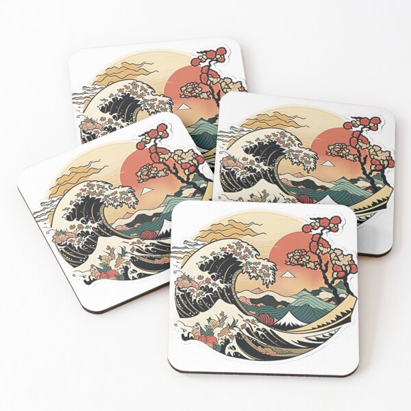 Item preview, retro vintage japanese wave stickers 3 designed and sold by Prototyp.