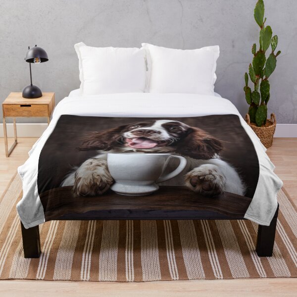 Item preview, Perky Pup: adorable café de perro de aguas alpino para los amantes de la cafeína designed and sold by ClawedCreations.