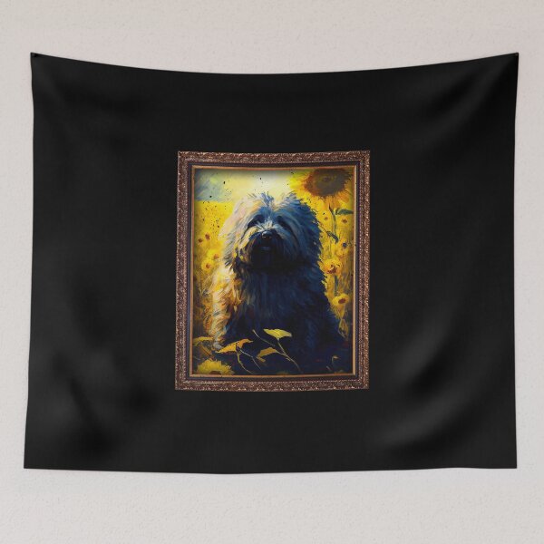 Item preview, Puli Sunflower Painting Adorable Dog designed and sold by rafaeltto.