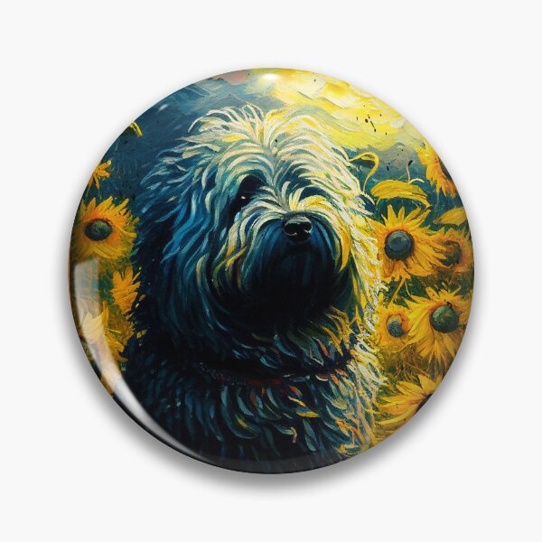 Item preview, Puli Sunflower Painting Adorable Dog designed and sold by rafaeltto.