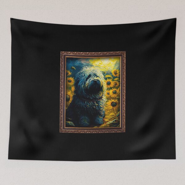 Item preview, Puli Sunflower Painting Adorable Dog designed and sold by rafaeltto.