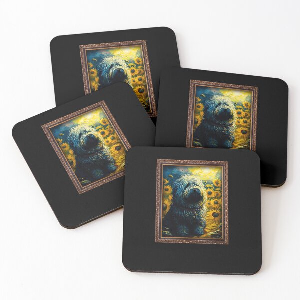 Item preview, Puli Sunflower Painting Adorable Dog designed and sold by rafaeltto.
