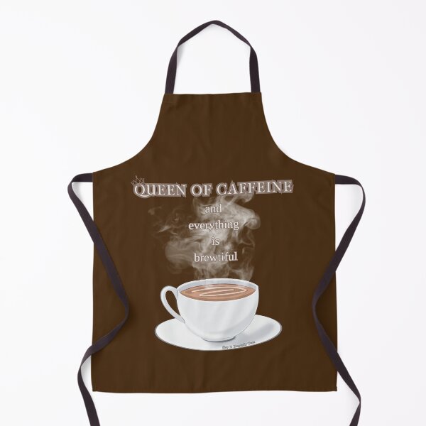 Item preview, QUEEN OF CAFFEINE AND EVERYTHING IS BREWTIFUL designed and sold by SlayItHonestly.