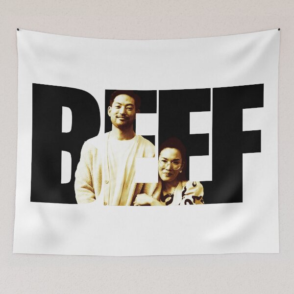 Item preview, Beef netflix series Ali Wong as Amy Lau and Joseph Lee as George Nakai themed graphic design by ironpalette designed and sold by ironpalette.