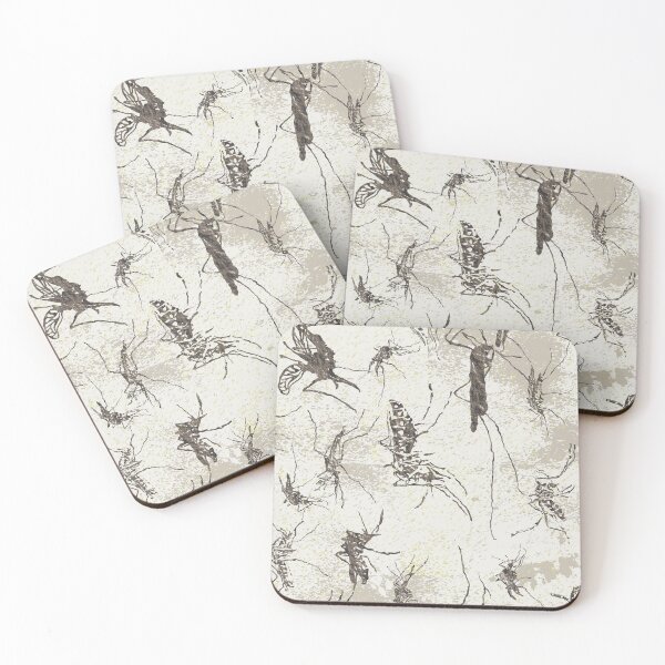 Item preview, Dare! Pattern - Soft Mosquitoes - Tea soaked and sharpies designed and sold by Eejee-SK.