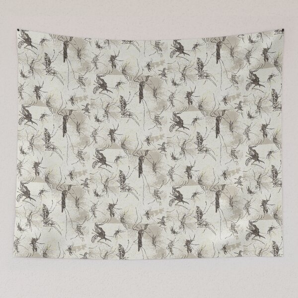 Item preview, Dare! Pattern - Soft Mosquitoes - Tea soaked and sharpies designed and sold by Eejee-SK.