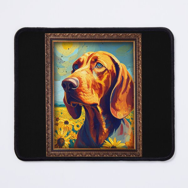 Item preview, Redbone Coonhound Sunflower Painting Adorable Dog designed and sold by rafaeltto.